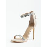 Guess női magas sarkú cipő bész színben valódi bőrből