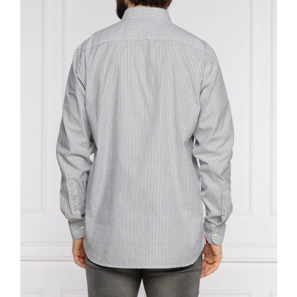 Tommy Hilfiger férfi oxford stílusú regular fit ing csíkozott mintával