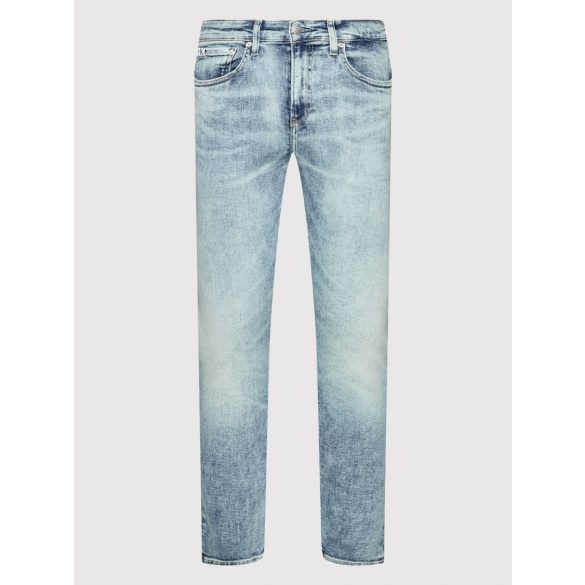Calvin Klein Jeans férfi skinny fazonú farmernadrág világoskék koptatott színben