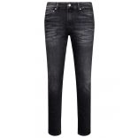 Calvin Klein Jeans férfi slim fit fazonú férfi farmernadrág sötétszürke enyhén koptatott színben