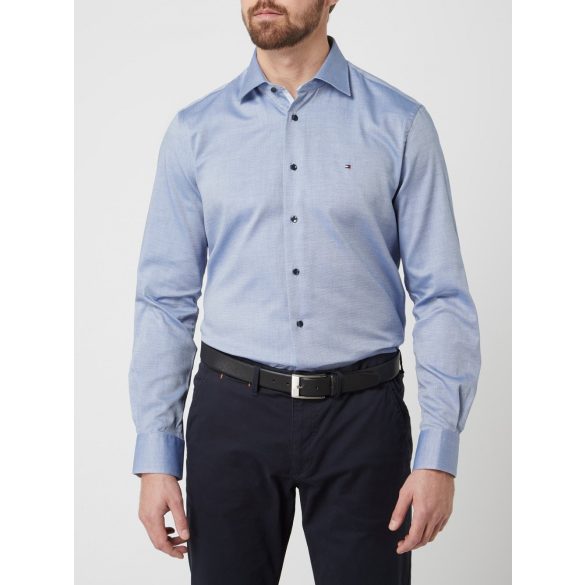 Tommy Hilfige Tailored férfi alkalmi ing kék színben regular fit fazonban