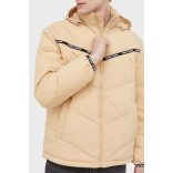    Tommy Jeans férfi télikabát bézs színben rejtett kapucnival
