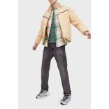    Tommy Jeans férfi télikabát bézs színben rejtett kapucnival