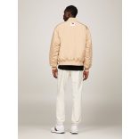 Tommy Jeans bomber fazonú bélelt télikabát thermo béléssel bézs szinben