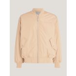 Tommy Jeans bomber fazonú bélelt télikabát thermo béléssel bézs szinben