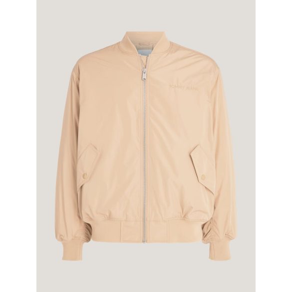 Tommy Jeans bomber fazonú bélelt télikabát thermo béléssel bézs szinben