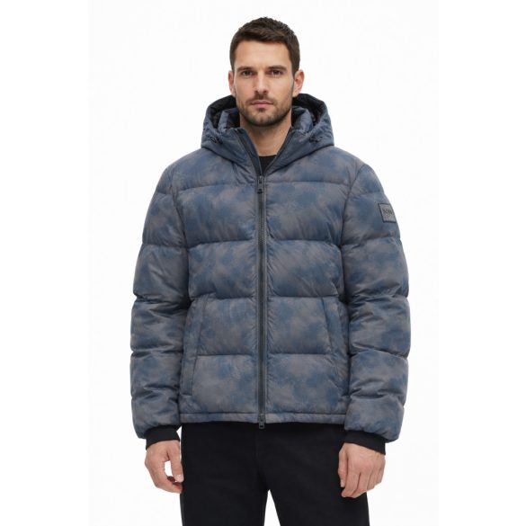 Boss férfi kapucnis pufi kabát thermo béléssel 