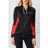 Tommy Hilfiger Sport női cipzáros kapucnis pulóver fekete színben