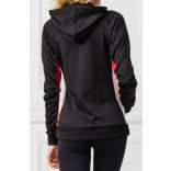 Tommy Hilfiger Sport női cipzáros kapucnis pulóver fekete színben