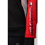 Tommy Hilfiger Sport női cipzáros kapucnis pulóver fekete színben