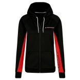 Tommy Hilfiger Sport női cipzáros kapucnis pulóver fekete színben