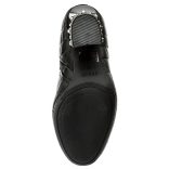 Guess női steppelt anyagú valódi bőr bokacsizma fekete színben