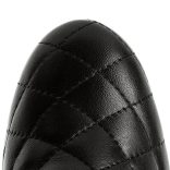 Guess női steppelt anyagú valódi bőr bokacsizma fekete színben