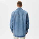 Tomm Jeans férfi ing fazonú farmerkabát oversize stílusban