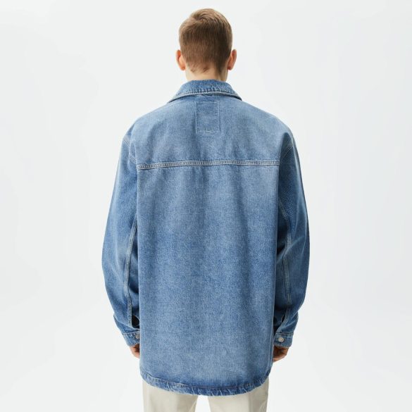 Tomm Jeans férfi ing fazonú farmerkabát oversize stílusban
