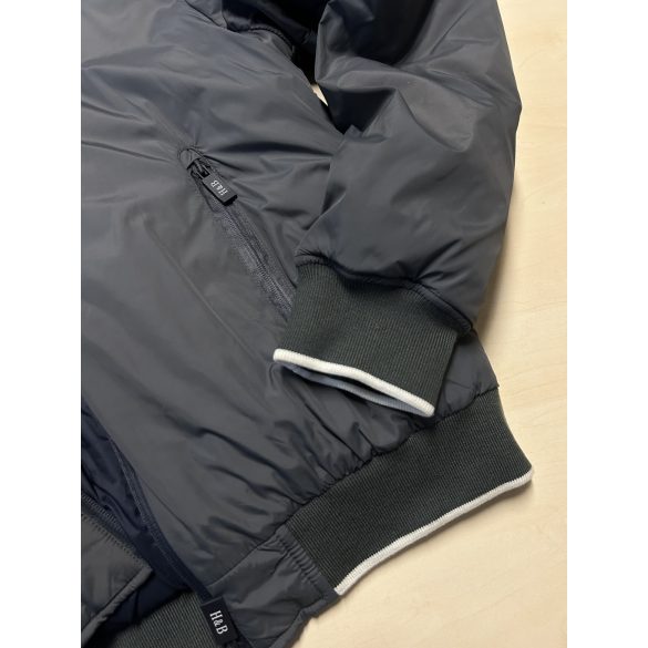 Harmont and Blaine férfi bélelt bomber fazonú kabát szürke színben