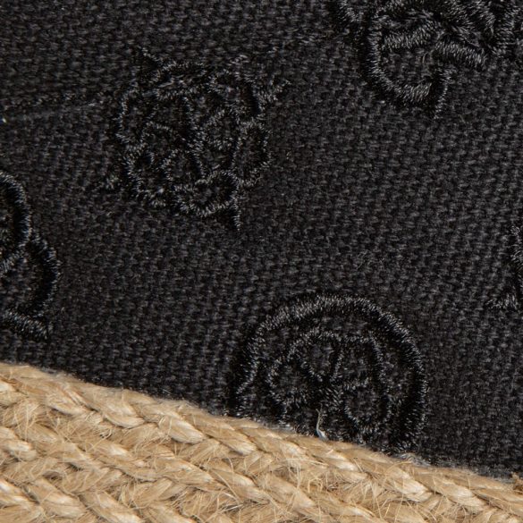 Guess női platform cipő textil felsőrésszel fekete színben
