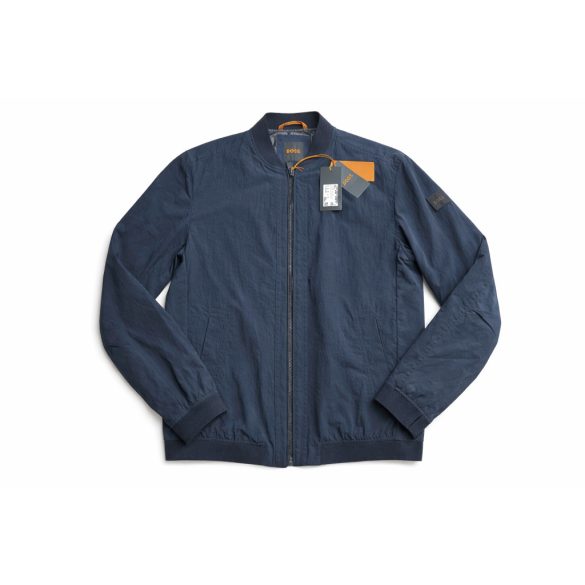 Boss férfi bomber fazonú átmeneti kabát sötétkék színű 