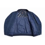 Boss férfi bomber fazonú átmeneti kabát sötétkék színű 