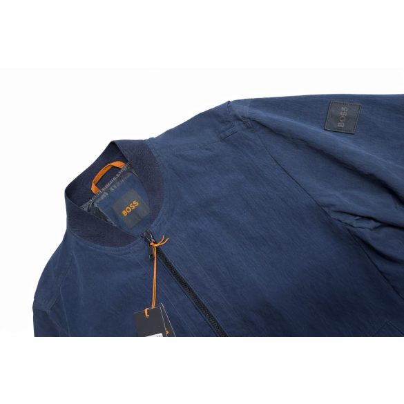 Boss férfi bomber fazonú átmeneti kabát sötétkék színű 