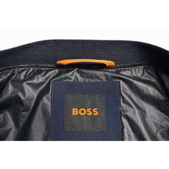 Boss férfi bomber fazonú átmeneti kabát sötétkék színű 