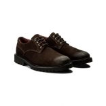 Guess férfi alkalmi cipő koptatott bőr felsőrésszel sötétbarna színben