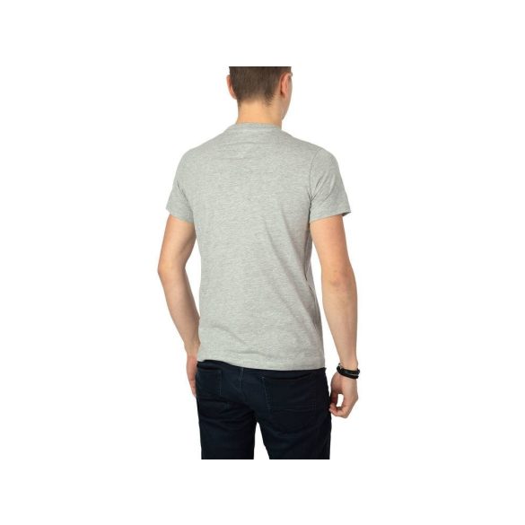 Tommy Jeans férfi pamut póló szürke színben elején logó mintával