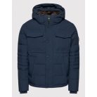 Tommy Hilfiger férfi rövidebb fazonú télikabát thermobéléssel kapucnival sötétkék színben
