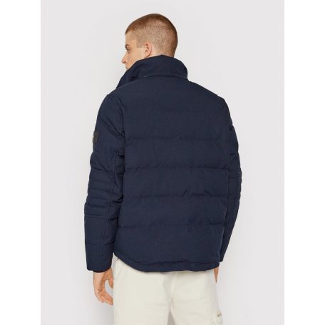 Tommy Hilfiger férfi rövidebb fazonú télikabát thermobéléssel kapucnival sötétkék színben
