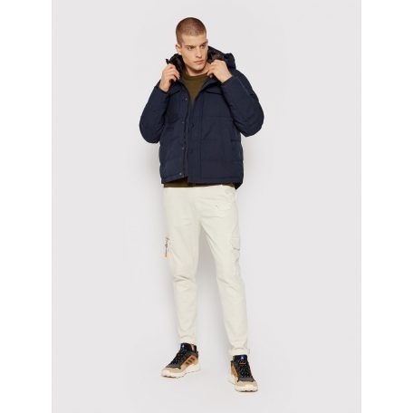 Tommy Hilfiger férfi rövidebb fazonú télikabát thermobéléssel kapucnival sötétkék színben