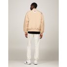 Tommy Jeans bomber fazonú bélelt télikabát thermo béléssel bézs szinben