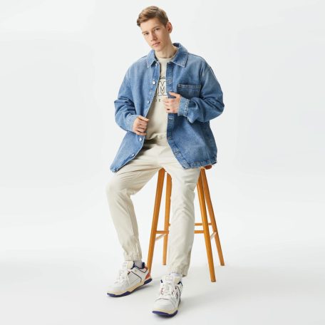 Tomm Jeans férfi ing fazonú farmerkabát oversize stílusban