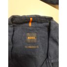Hugo Boss férfi rövid ujjú len ing sötétkék