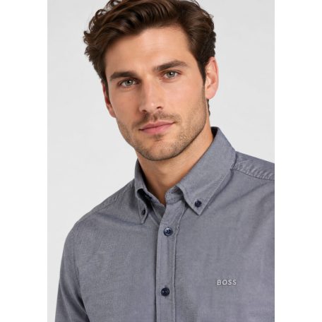 Hugo Boss férfi ing szürke-kék Regular Fit