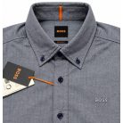Hugo Boss férfi ing szürke-kék Regular Fit