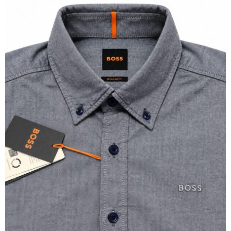 Hugo Boss férfi ing szürke-kék Regular Fit