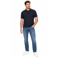 Calvin Klein férfi slim fit galléros póló fekete