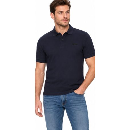 Calvin Klein férfi slim fit galléros póló fekete