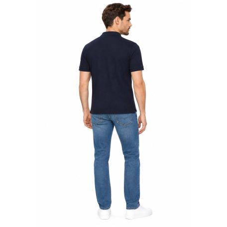 Calvin Klein férfi slim fit galléros póló fekete