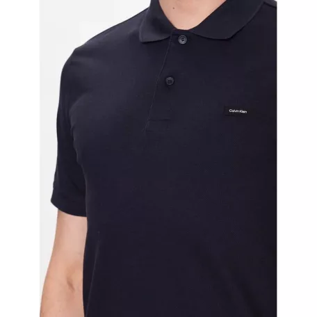Calvin Klein férfi slim fit galléros póló fekete