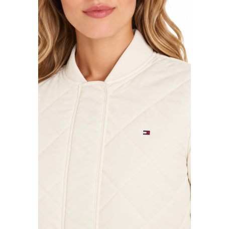 Tommy Hilfiger női steppelt bomber dzseki ecru színben