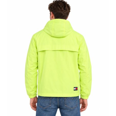 Tommy Jeans Chicago férfi kapucnis szélkabát neon sárga