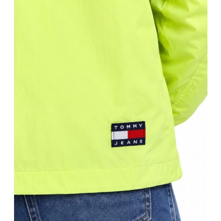 Tommy Jeans Chicago férfi kapucnis szélkabát neon sárga