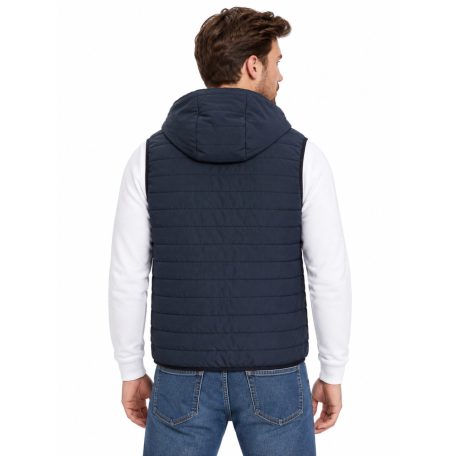 Tommy Hilfiger férfi kapucnis steppelt mellény sötétkék