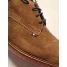 Tommy Hilfiger férfi velúr Derby cipő rozsdabarna