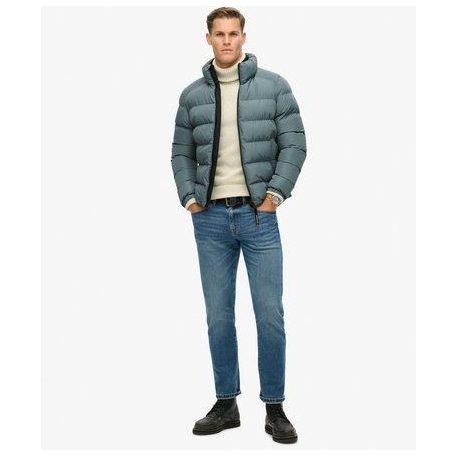 Superdry férfi steppelt pufferdzseki acélkék