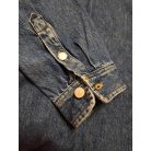 Tommy Jeans férfi farmer ingkabát sötétkék