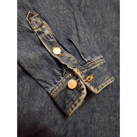 Tommy Jeans férfi farmer ingkabát sötétkék