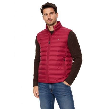 Tommy Hilfiger férfi bordó pehely mellény