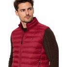 Tommy Hilfiger férfi bordó pehely mellény